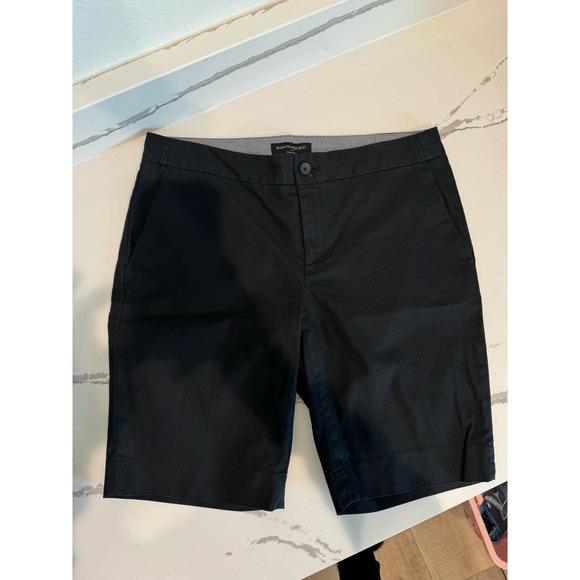 Banana Republic‎ Bermuda Shorts Hampton Fit Women's Size 4 Black - Picture 1 of 6